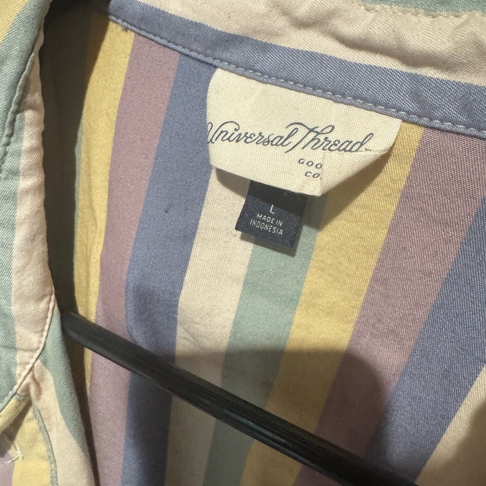 Universal Thread Multicolor Striped Shirt - Picture 7 of 7